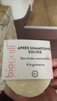 BIOCOIFF - Après shampooing solide à la guimauve