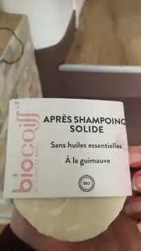 BIOCOIFF - Après shampooing solide à la guimauve