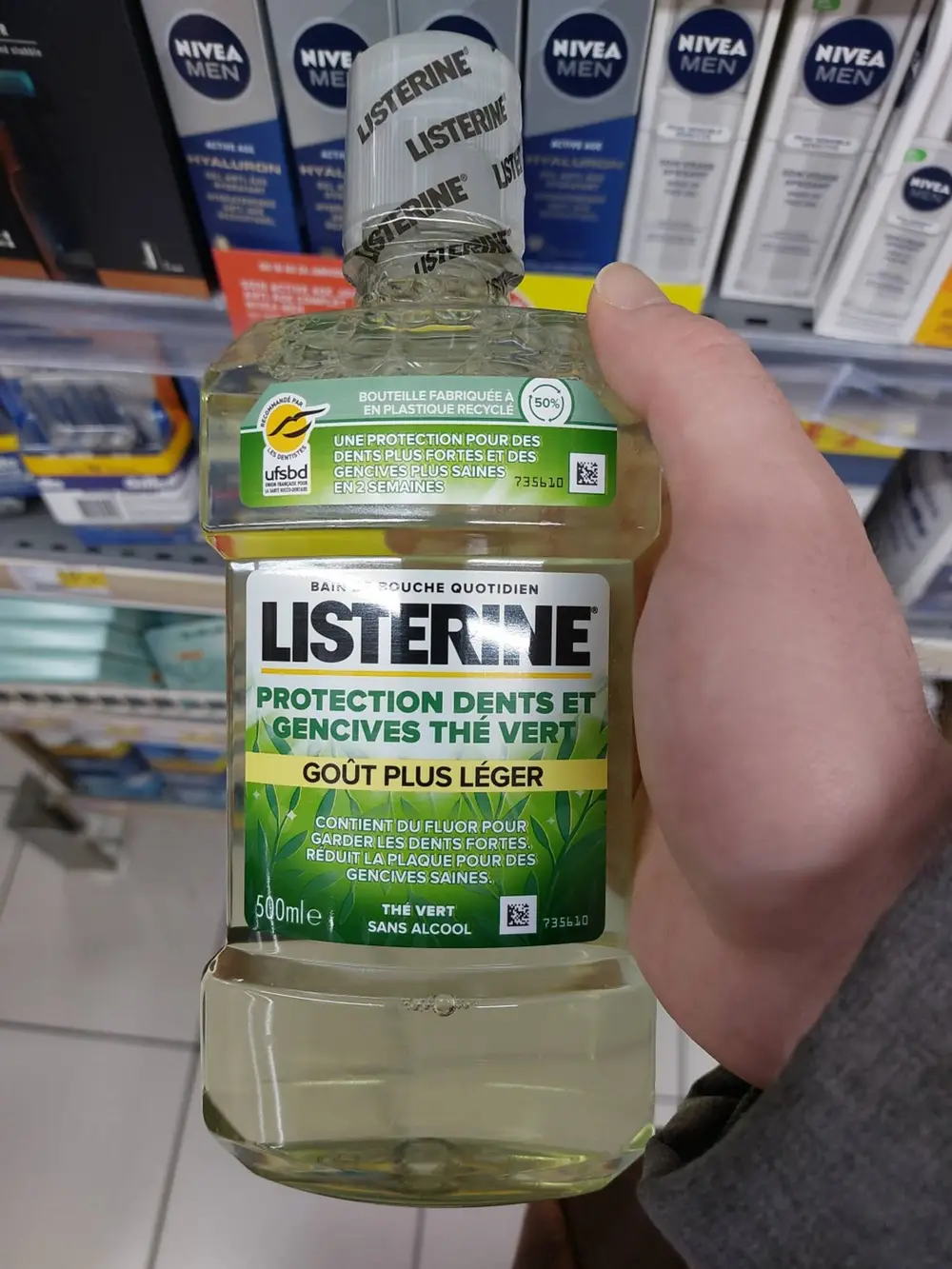 LISTERINE - Protection dents et gencives thé vert - Bain de bouche