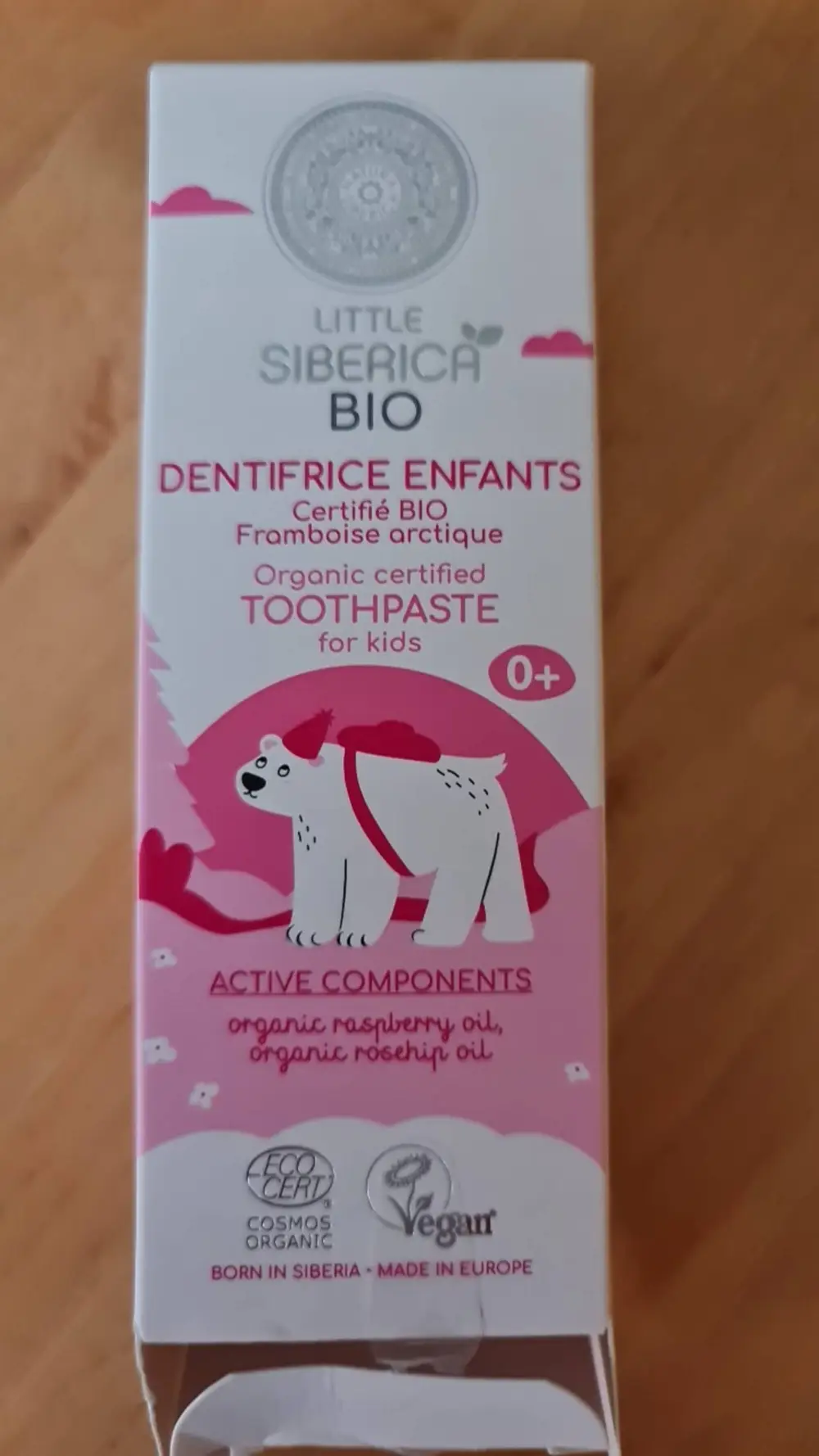 NATURA SIBERICA - Little siberica bio - Dentifrice enfants framboise arctique