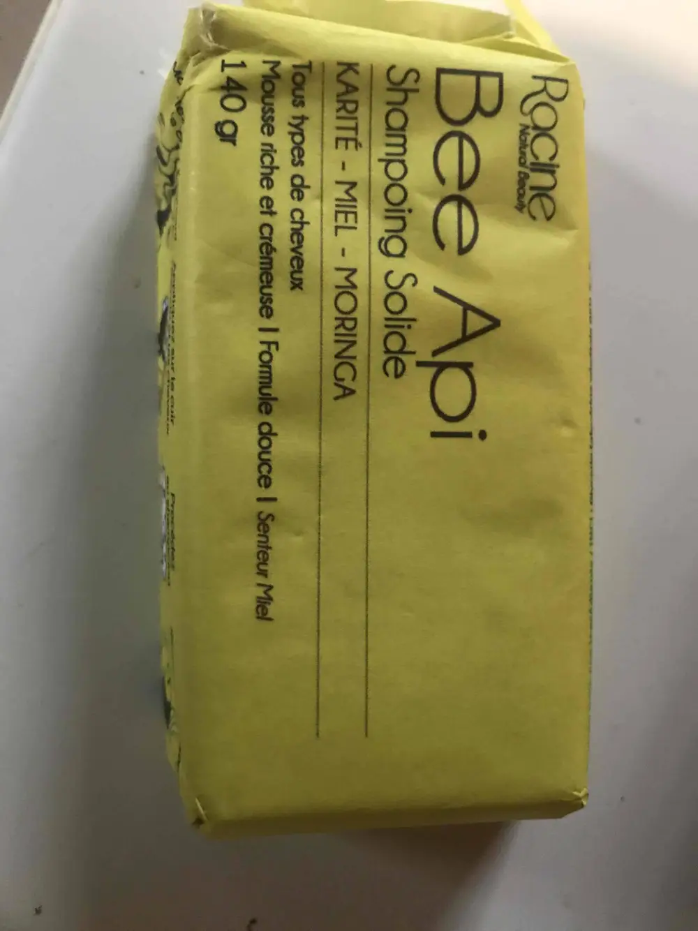 RACINE - Bee Api - Shampooing solide karité miel moringa