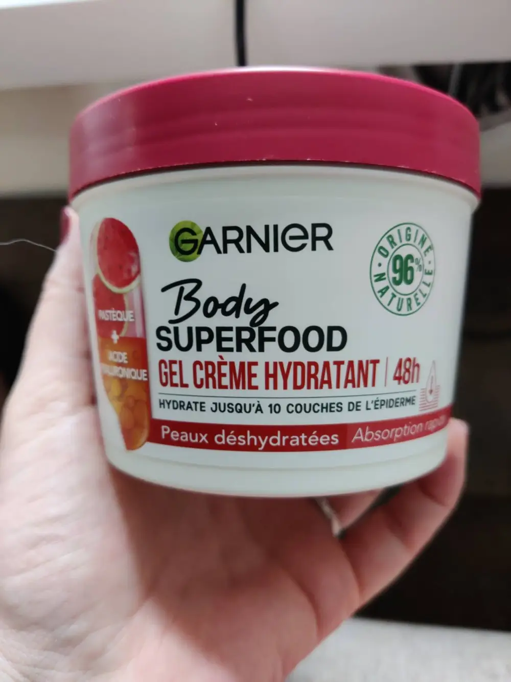 GARNIER - Body superfood - Gel crème hydratant