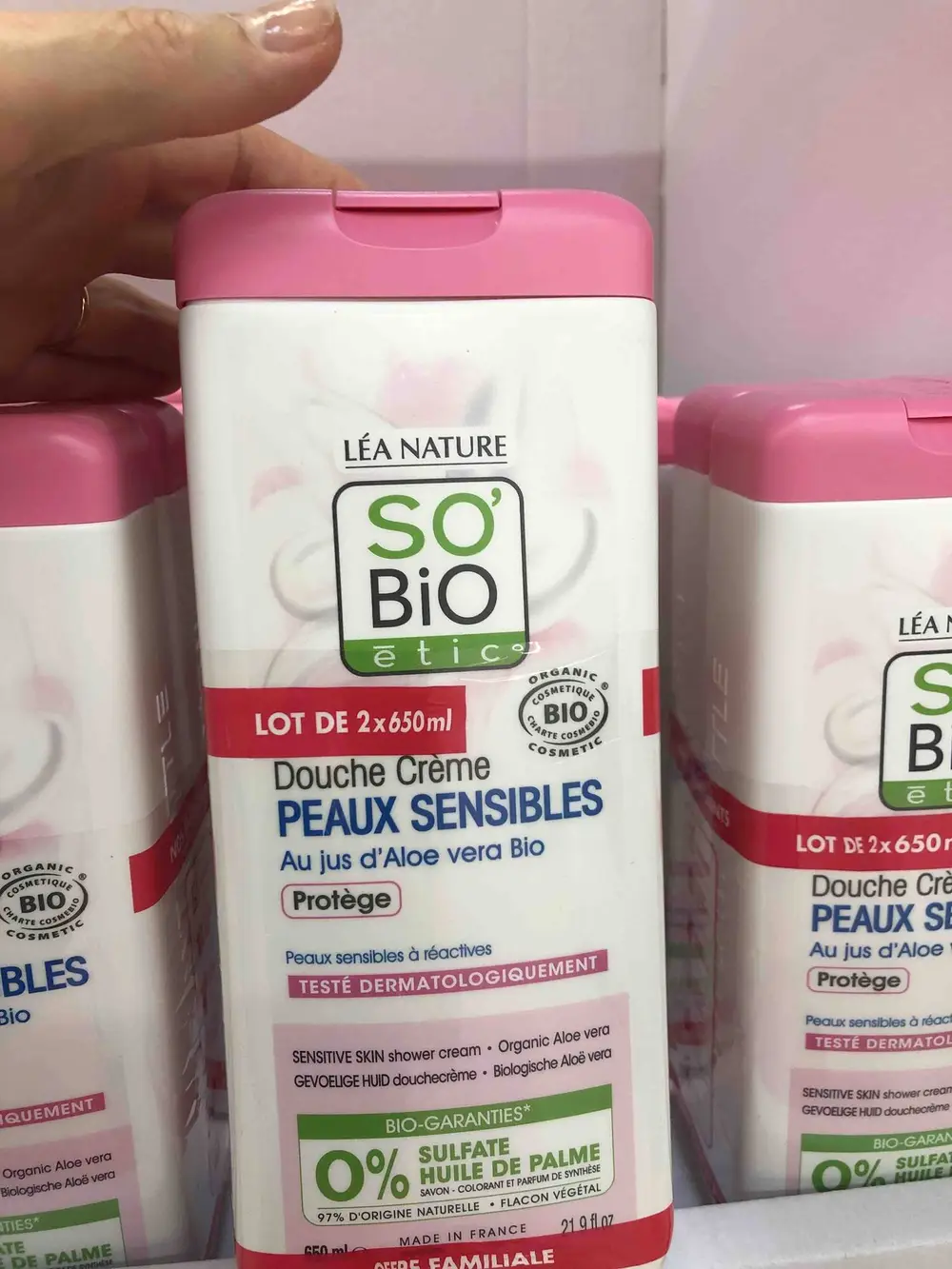 SO'BIO ÉTIC - Peaux sensibles - Douche crème protège