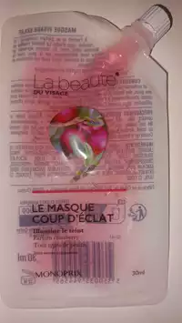 MONOPRIX - La beauté du visage - Le masque coup d'éclat 