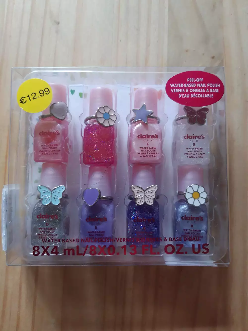 CLAIRE'S - Vernis à ongles à base d'eau décollable