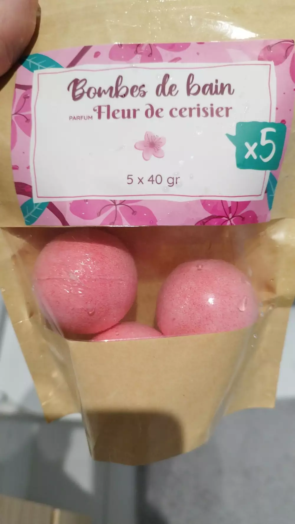 VDF - Bombes de bains parfum fleur de cerisier