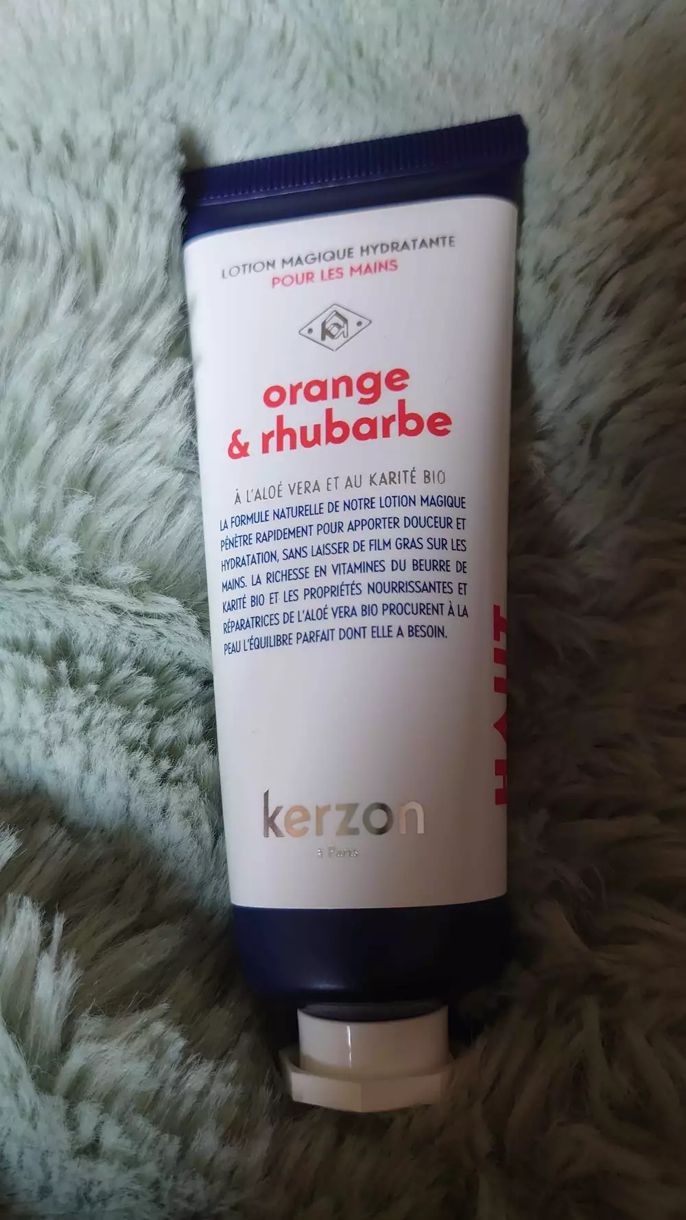 KERZON - Orange & rhubarbe - Lotion magique hydratante pour les mains