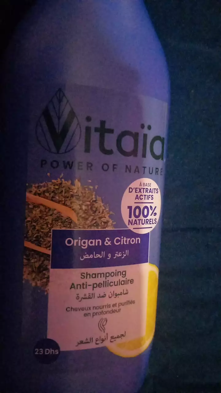 VITAÏA - Shampooing anti-pelliculaire origan & citron