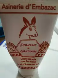 ASINERIE D'EMBAZAC - Douceur de lait d'ânesse - Crème pour les mains