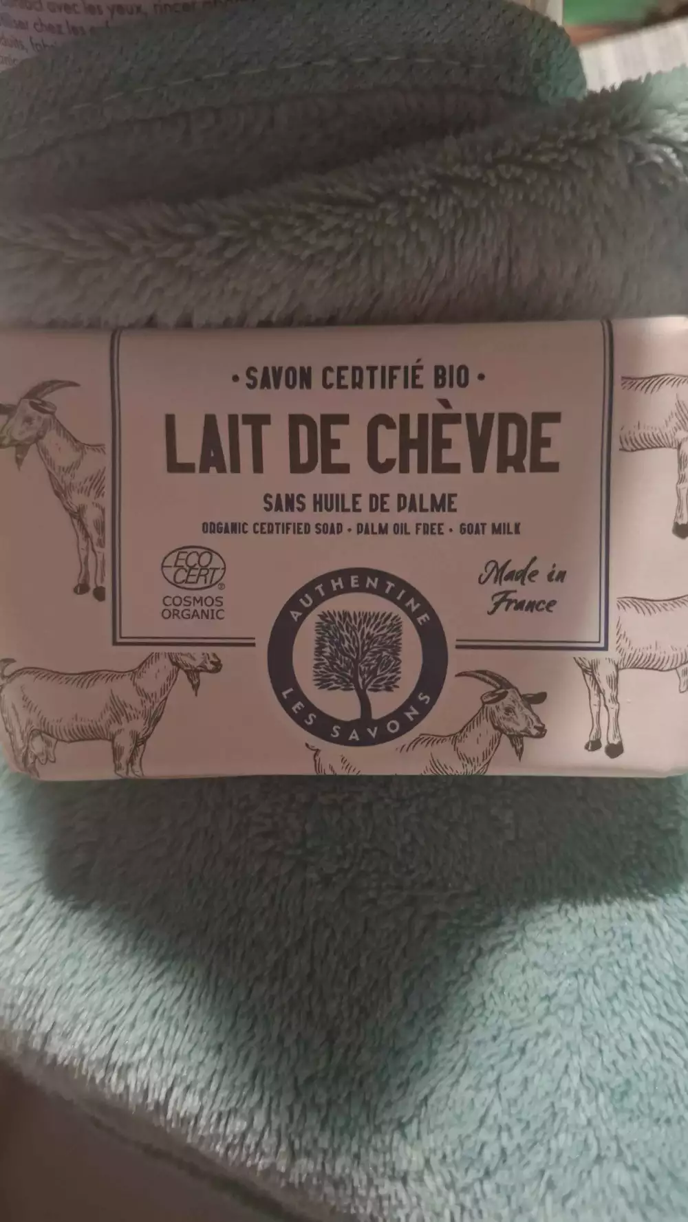 AUTHENTINE LES SAVONS - Lait de chèvre - Savon certifié bio