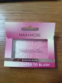 MAX & MORE - Blushing glow - Highlighter to blush