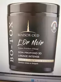 MAISON OUD - Bo-tox l'or noir - Soin profond 3d lissage intense cheveux termes et fatigué