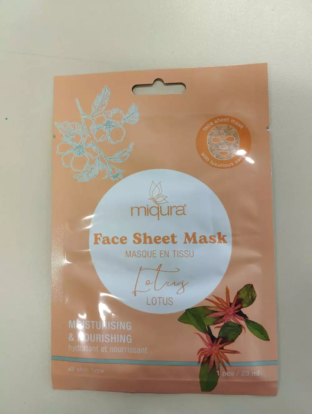 MIQURA - Lotus - Face sheet mask