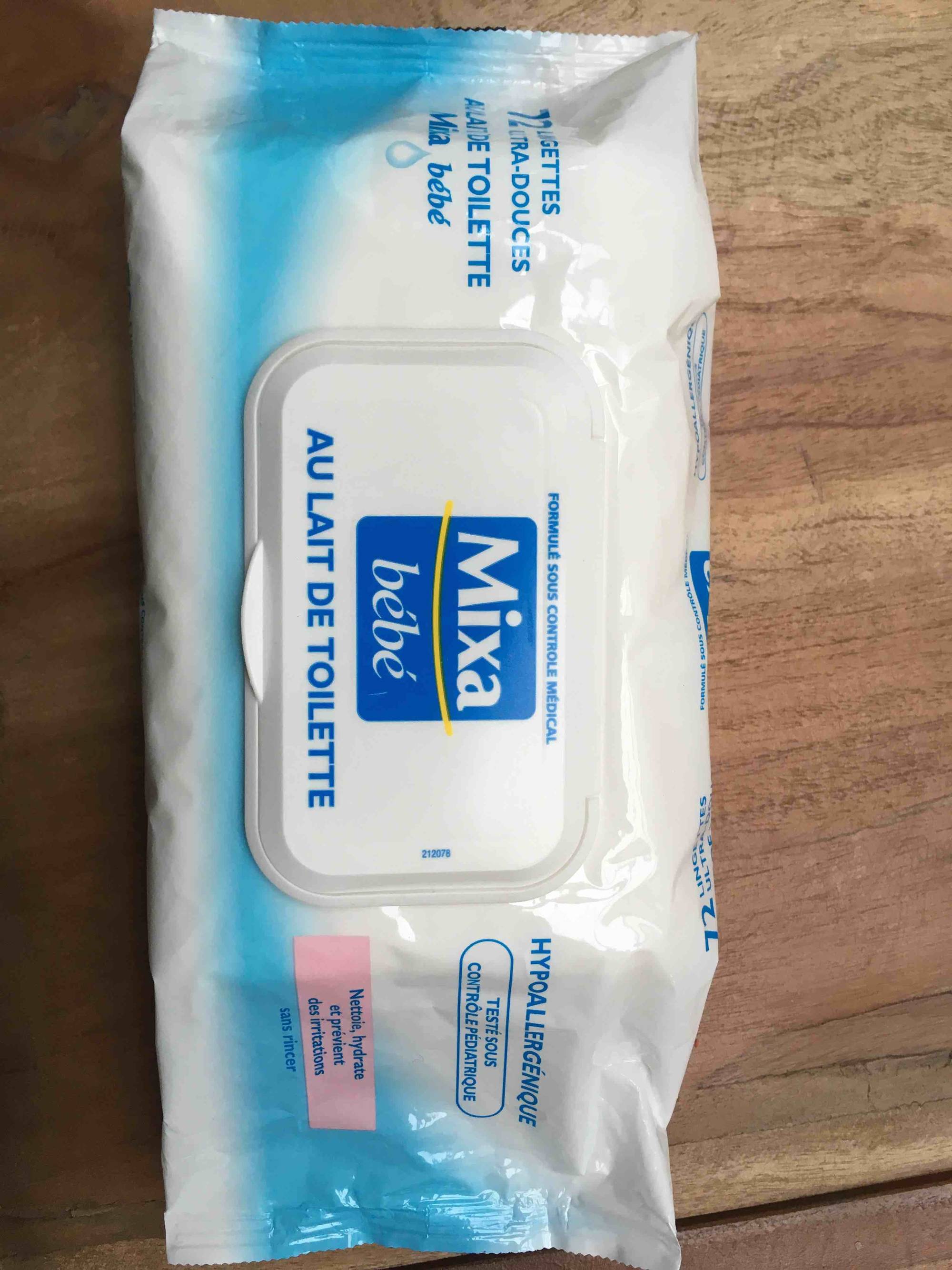 MIXA BÉBÉ - Lingettes ultra-douces au lait de toilette