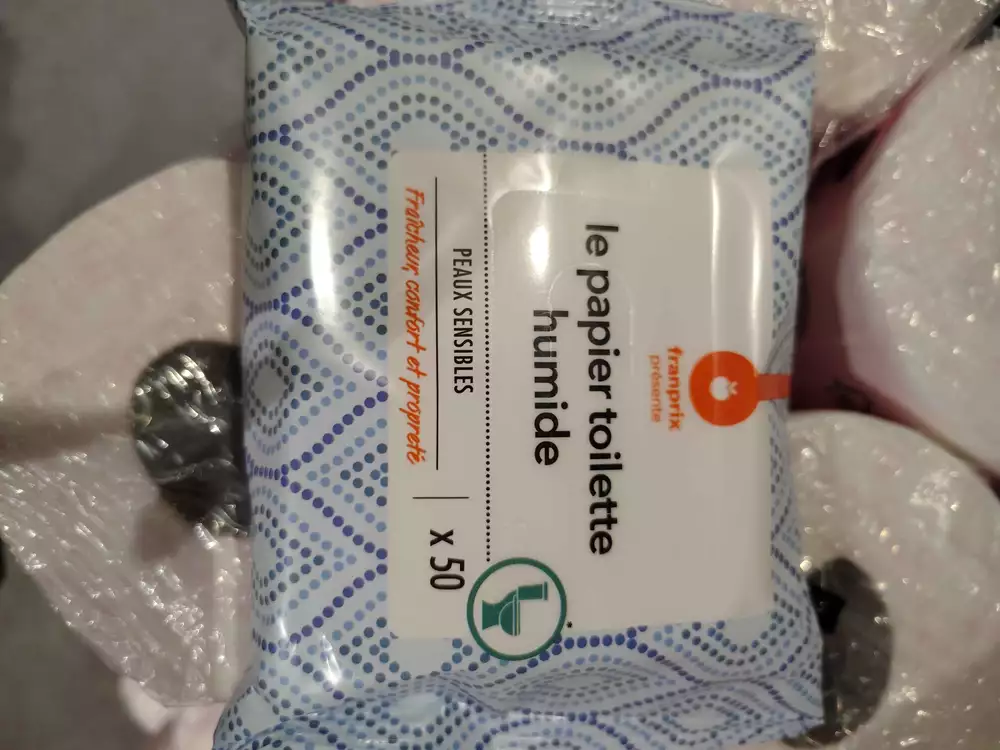 FRANPRIX - Papier toilette humide peaux sensibles
