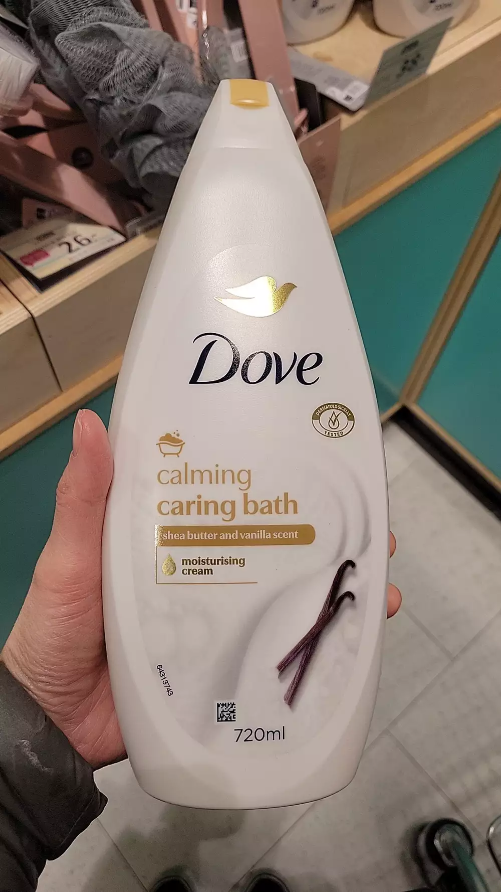 DOVE - Shea butter and vanilla scent - Calming caring bath