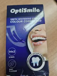 OPTISMILE - Teeth whitening strips colour corrector