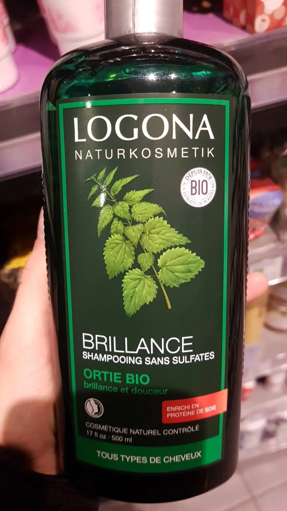 LOGONA - Shampooing brillance à l'ortie bio 