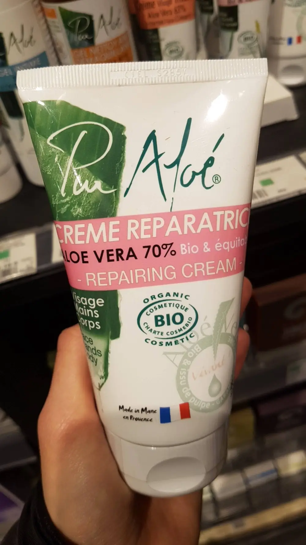 PUR ALOÉ - Crème réparatrice à aloé vera 70%