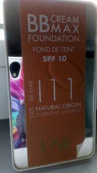 UNE NATURAL BEAUTY - BB cream max foundation SPF 10 I11 - Fond de teint