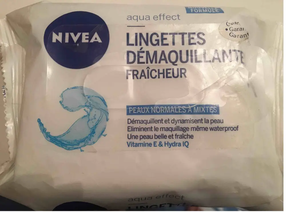 NIVEA - Lingettes démaquillante fraîcheur