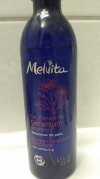 MELVITA - Eau florale bio de géranium bourbon
