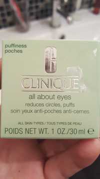 CLINIQUE - All about eyes - Soin yeux anti-poches anti-cernes