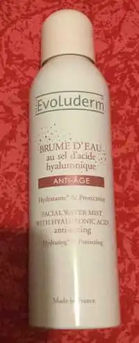 EVOLUDERM - Anti-âge - Brume d'eau au sel d'acide hyaluronique