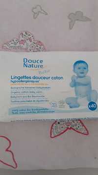 DOUCE NATURE - Lingettes douceur coton hypoallergéniques