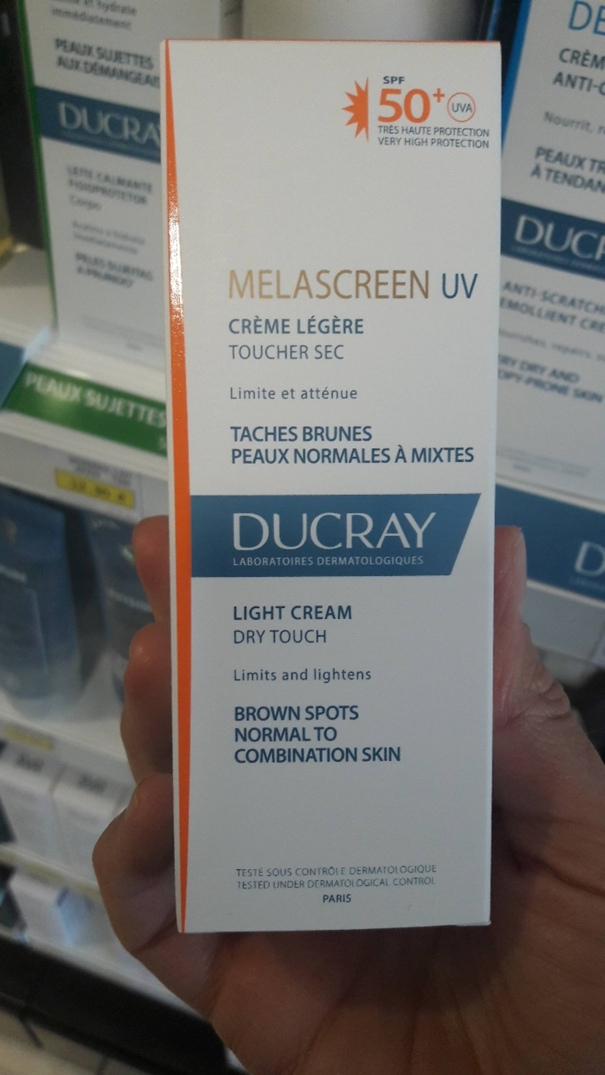 DUCRAY - Melascreen UV - Crème légère - Toucher sec - SPF 50+