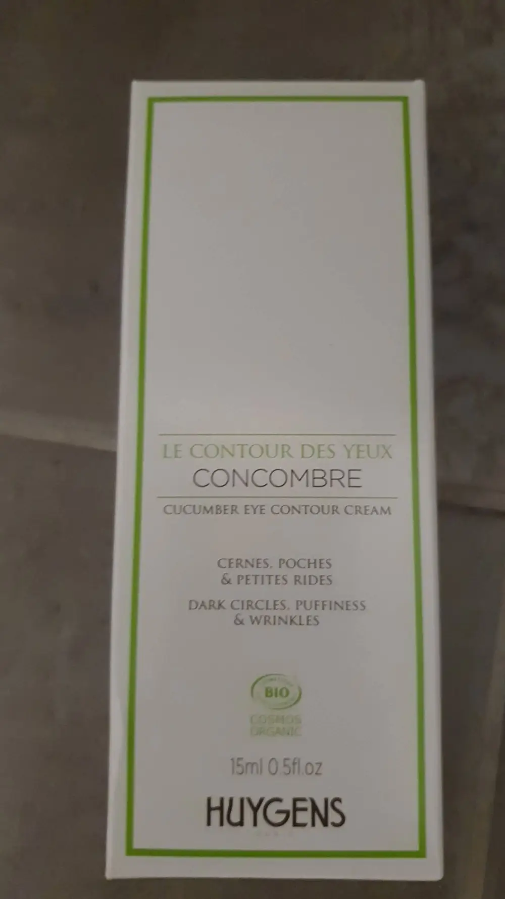 HUYGENS - Concombre - Le contour des yeux
