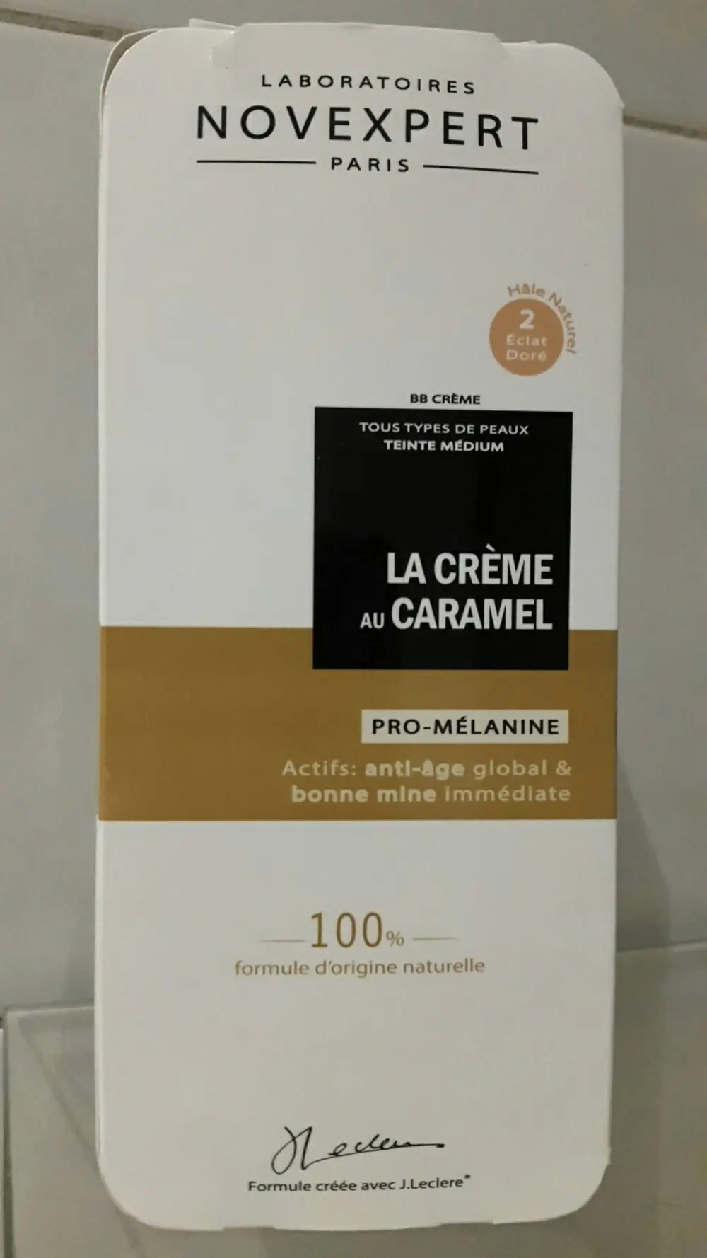 NOVEXPERT PARIS - La crème au caramel - BB crème 02 éclat doré