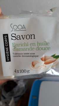 SOOA - Savon enrichi en huile d'amande douce