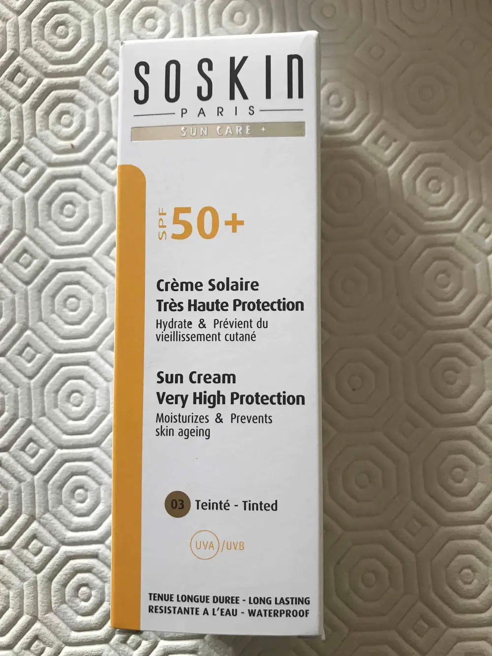 SOSKIN - Crème solaire très haute protection SPF50+