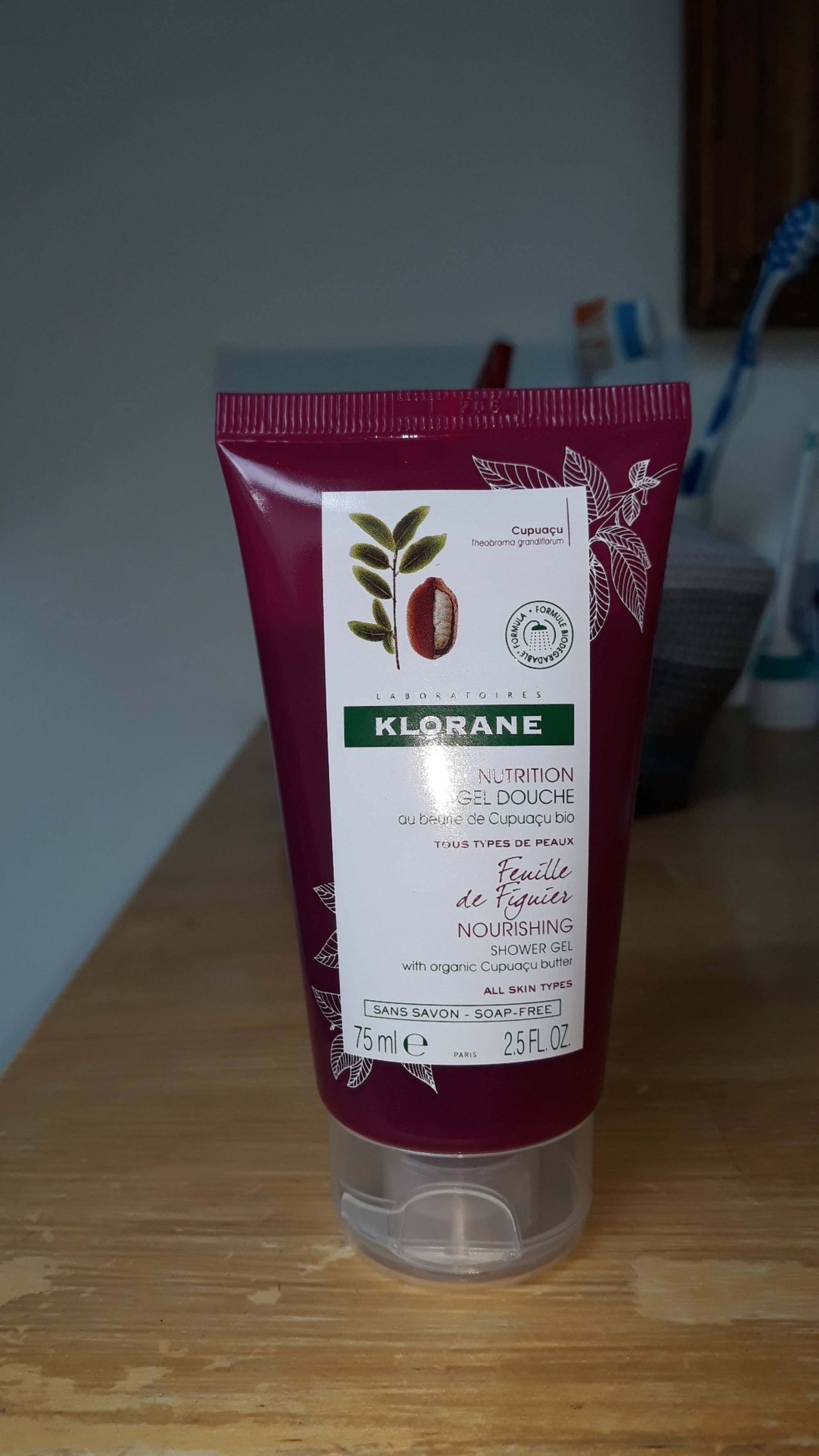 KLORANE - Feuille de figuier - Nutrition gel douche 