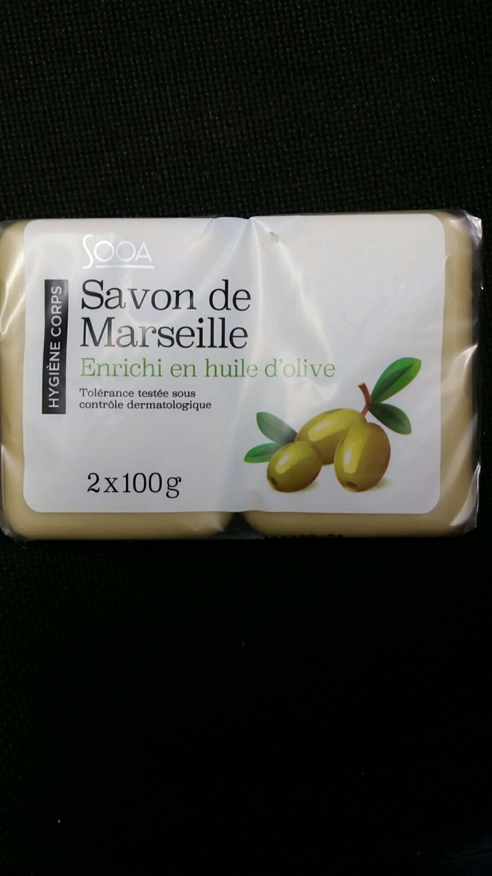 SOOA - Hygiène corps - Savon de Marseille à l'huile d'olive