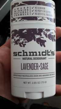SCHMIDT'S - Lavender + sage - Natural déodorant