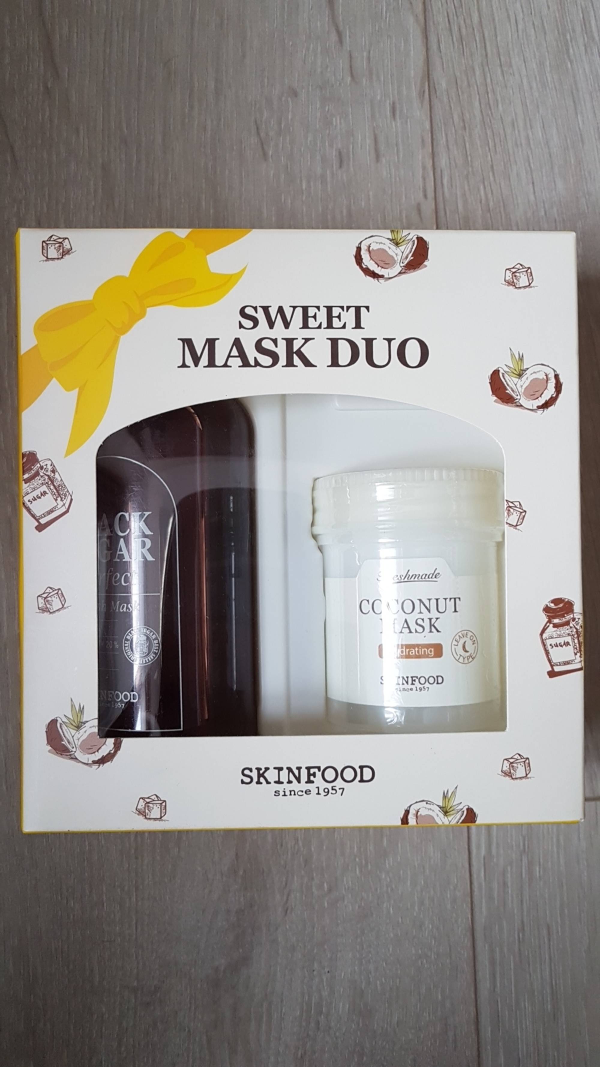 SKINFOOD - Sweet mask duo set