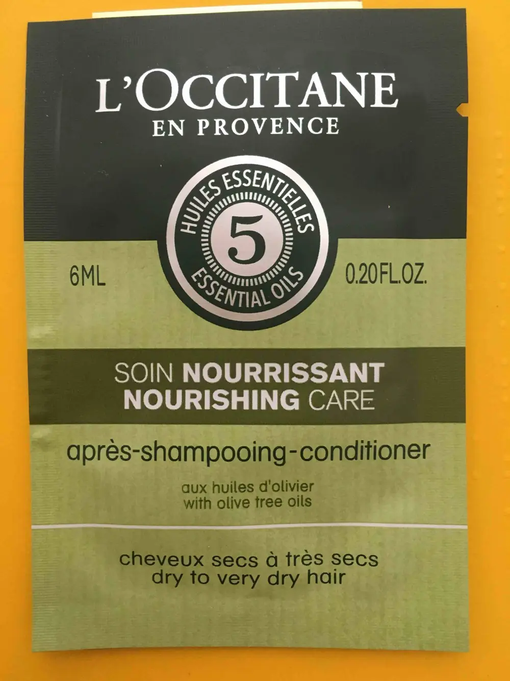 L'OCCITANE - 5 Huiles essentielles - Soin nourrissant après-shampooing