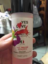 YES LOVE - Nail polish remover - Dissolvant