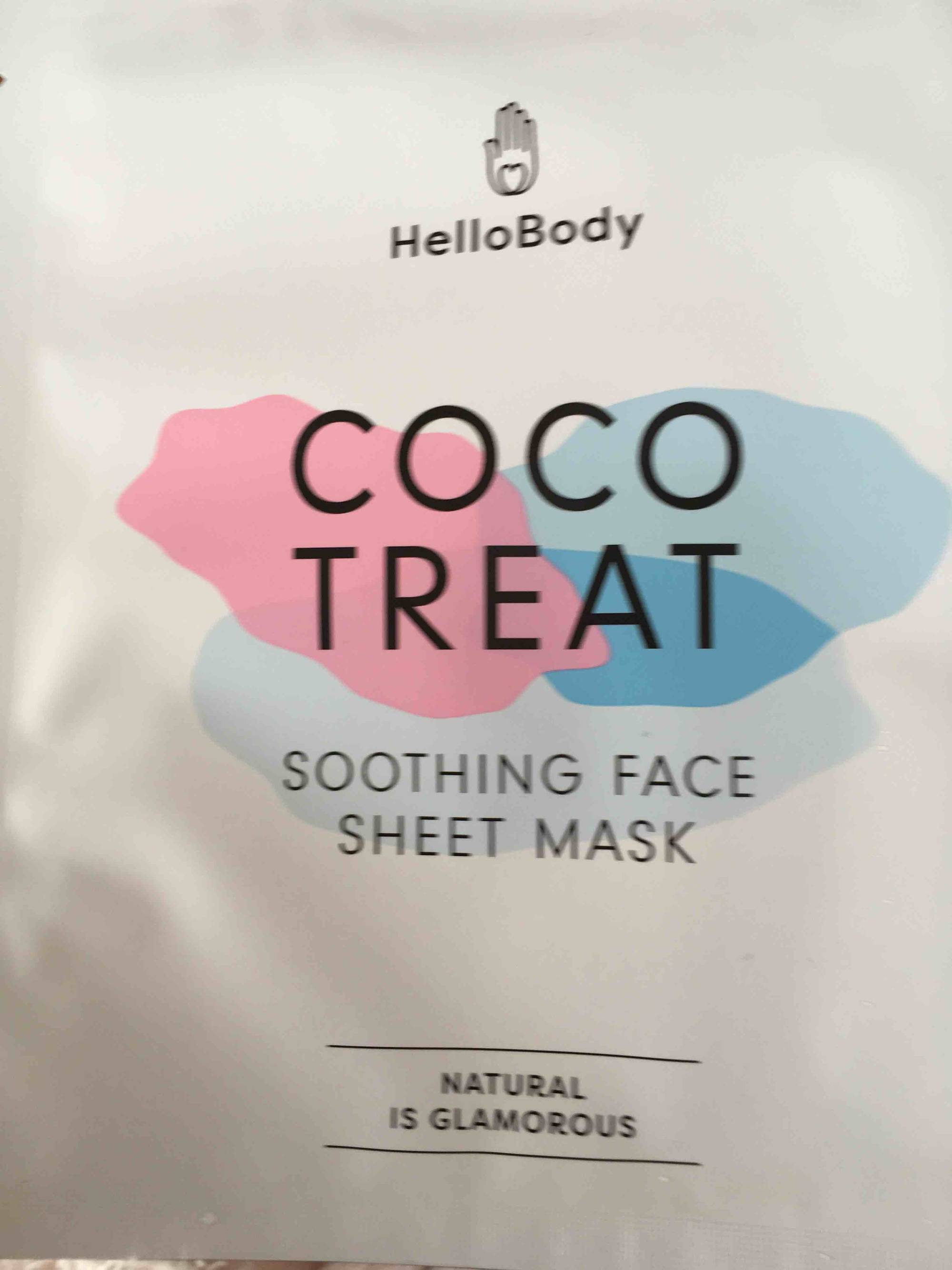 HELLOBODY - Coco treat - Soothing face sheet mask