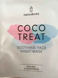 HELLOBODY - Coco treat - Soothing face sheet mask