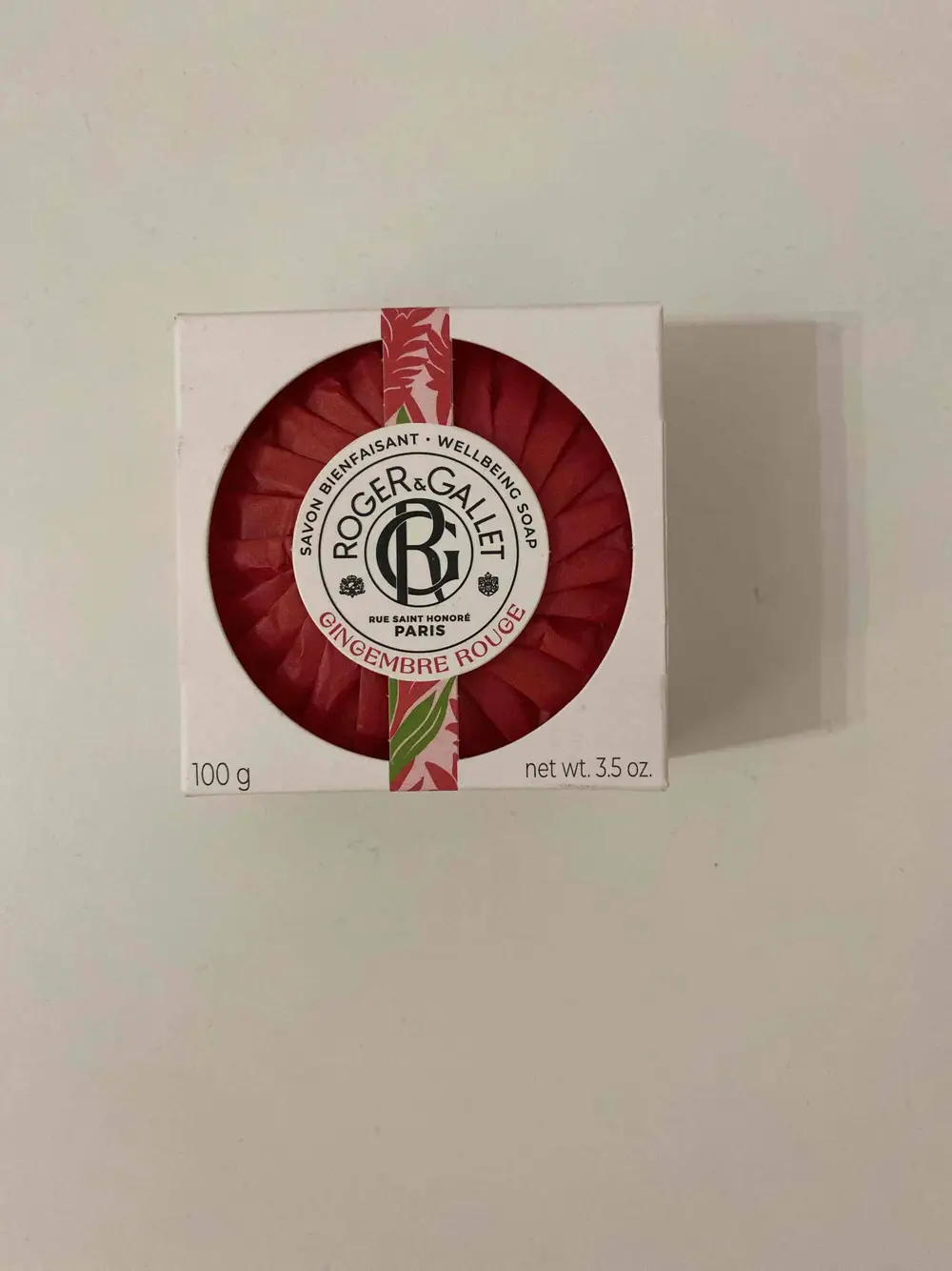 ROGER & GALLET - Gingembre rouge - Savon bienfaisant