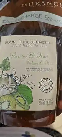 DURANCE PROVENCE - Savon liquide de Marseille verveine & kiwi