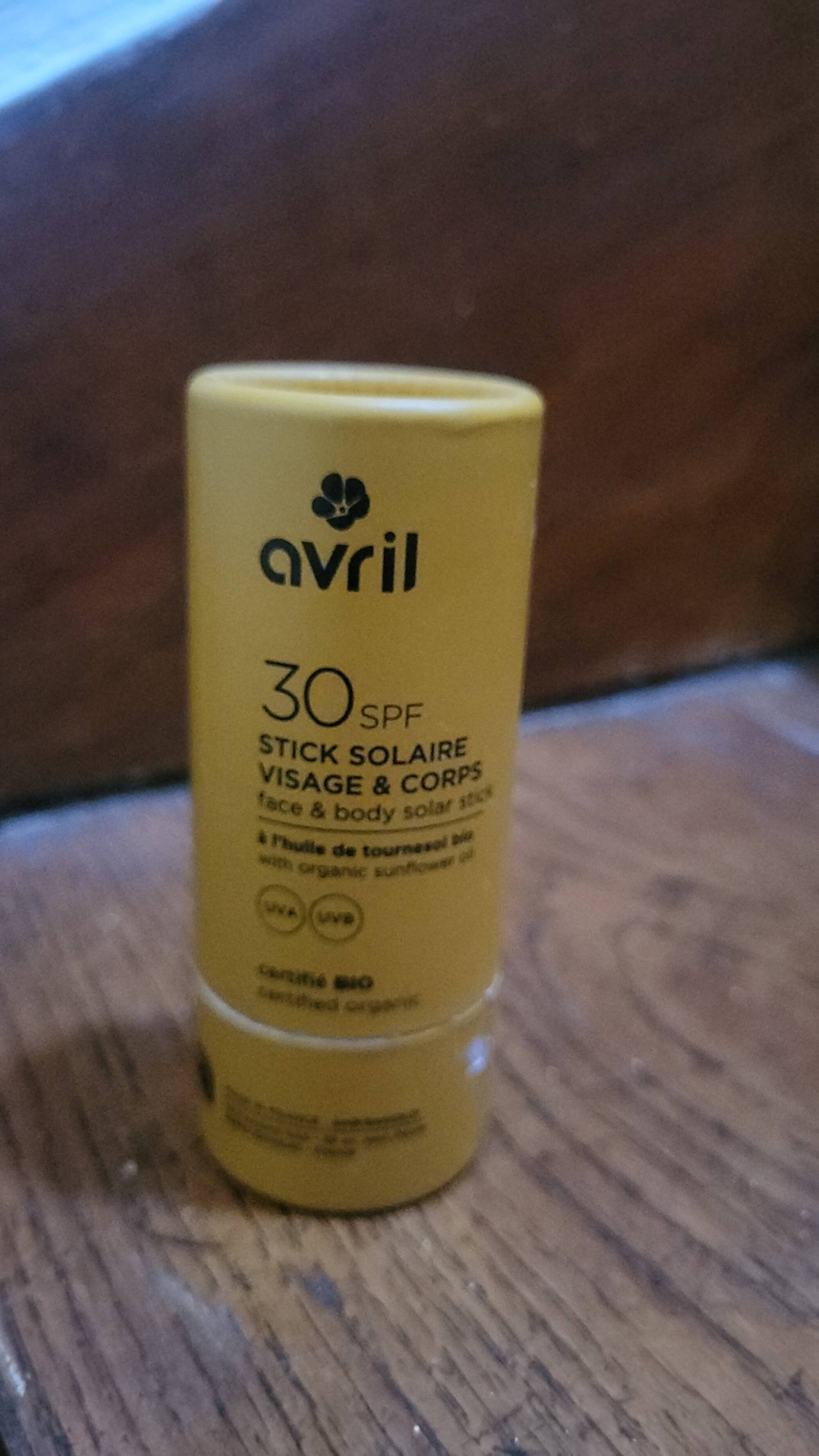 AVRIL - Stick solaire visage & corps SPF 30