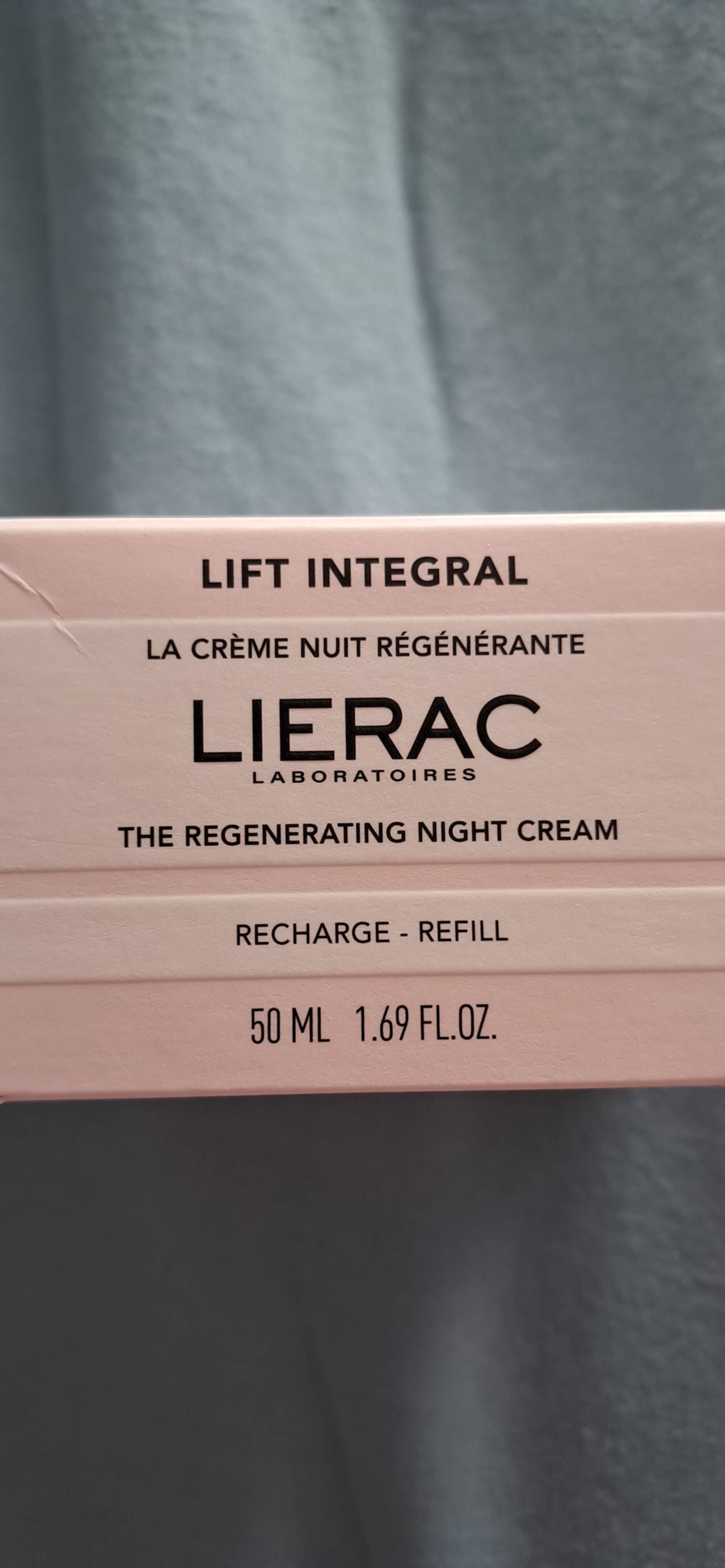 LIÉRAC - Lift integral - La crème nuit régénérante