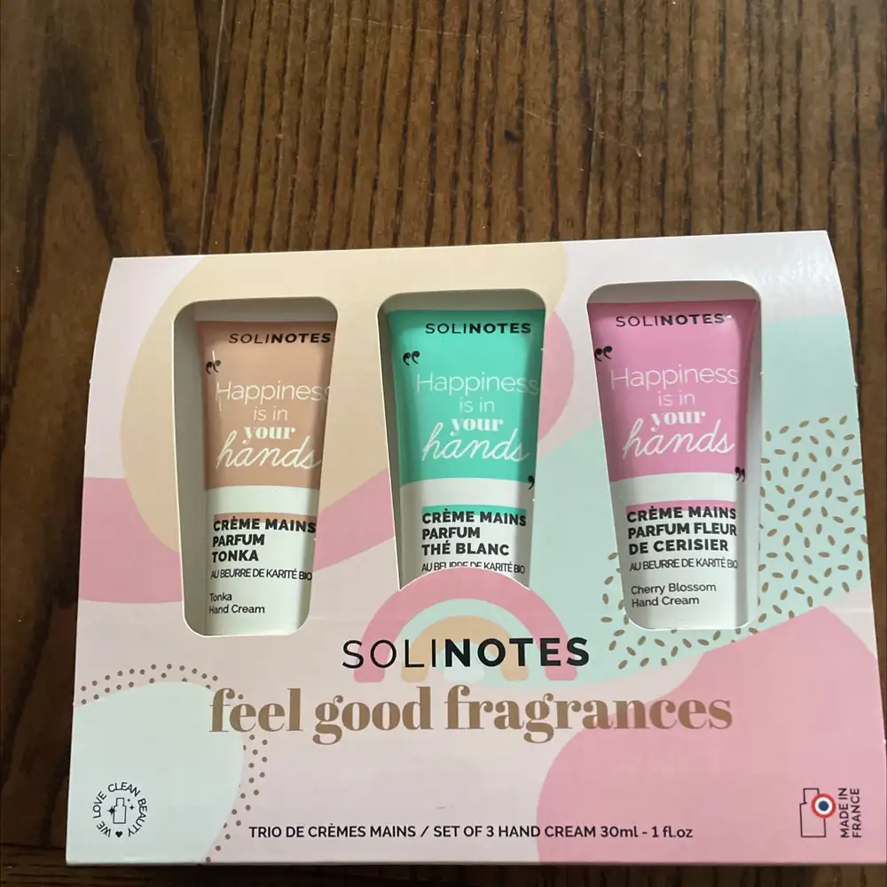 SOLINOTES - Feel good fragrances - Trio de crèmes mains