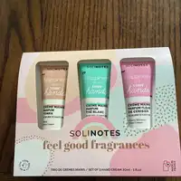 SOLINOTES - Feel good fragrances - Trio de crèmes mains