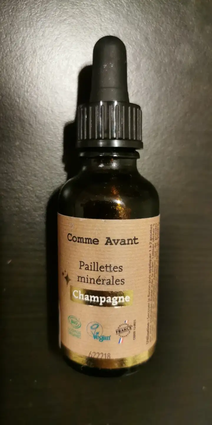 COMME AVANT - Champagne - Paillettes minérales 