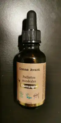 COMME AVANT - Champagne - Paillettes minérales 